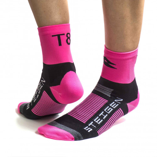 T8 STEIGEN | Running Shocks - Hot Pink 1/2 Length